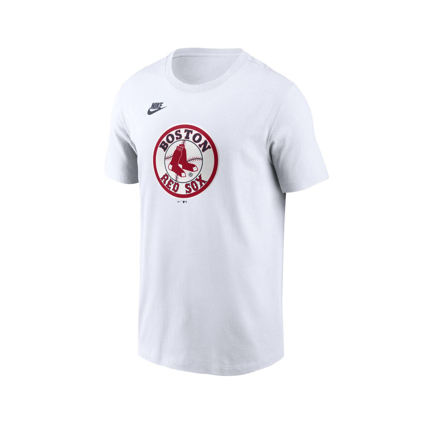 Men's White Boston Red Sox Cooperstown Collection Logo T-Shirt