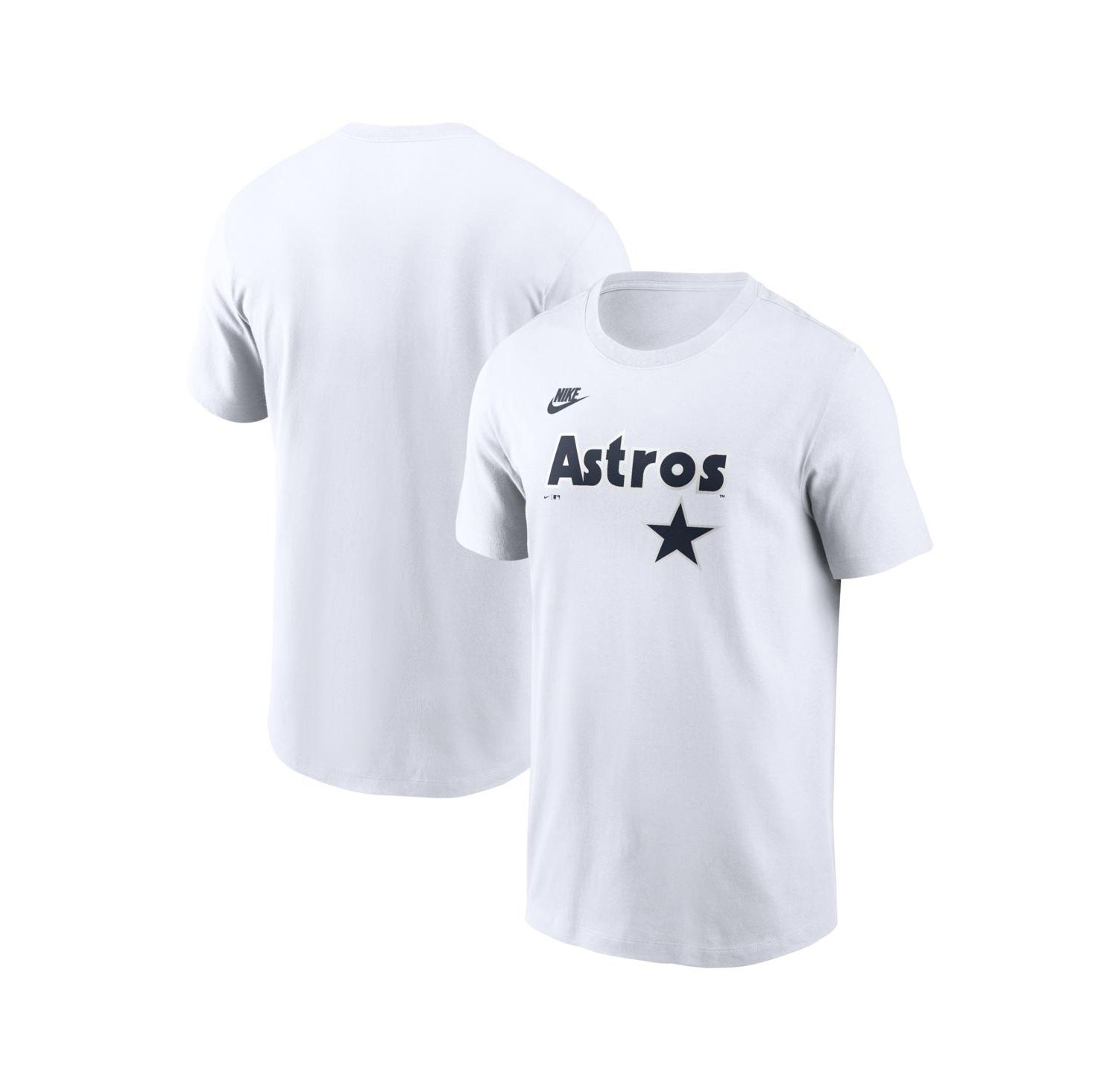 Men's White Houston Astros Cooperstown Collection Logo T-Shirt