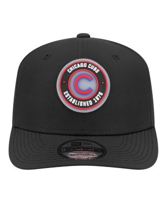 Men's Black Chicago Cubs Circle 9SEVENTY Adjustable Hat
