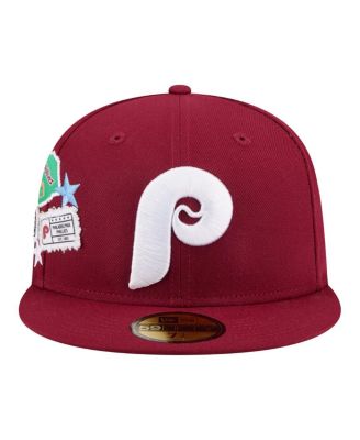 Men's Burgundy Philadelphia Phillies City Patch 59FIFTY Fitted Hat