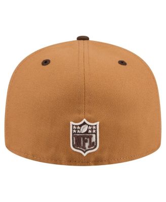 Men's Light Brown/Dark Brown Washington Commanders Two-Tone Walnut 59FIFTY Fitted Hat