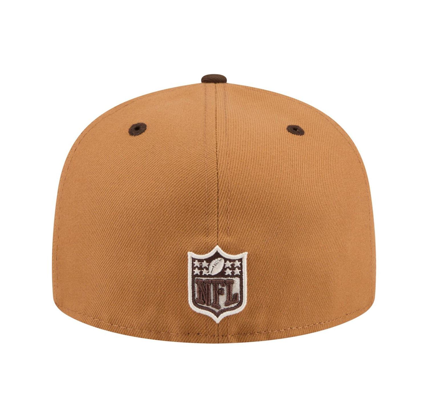 Men's Light Brown/Dark Brown Washington Commanders Two-Tone Walnut 59FIFTY Fitted Hat