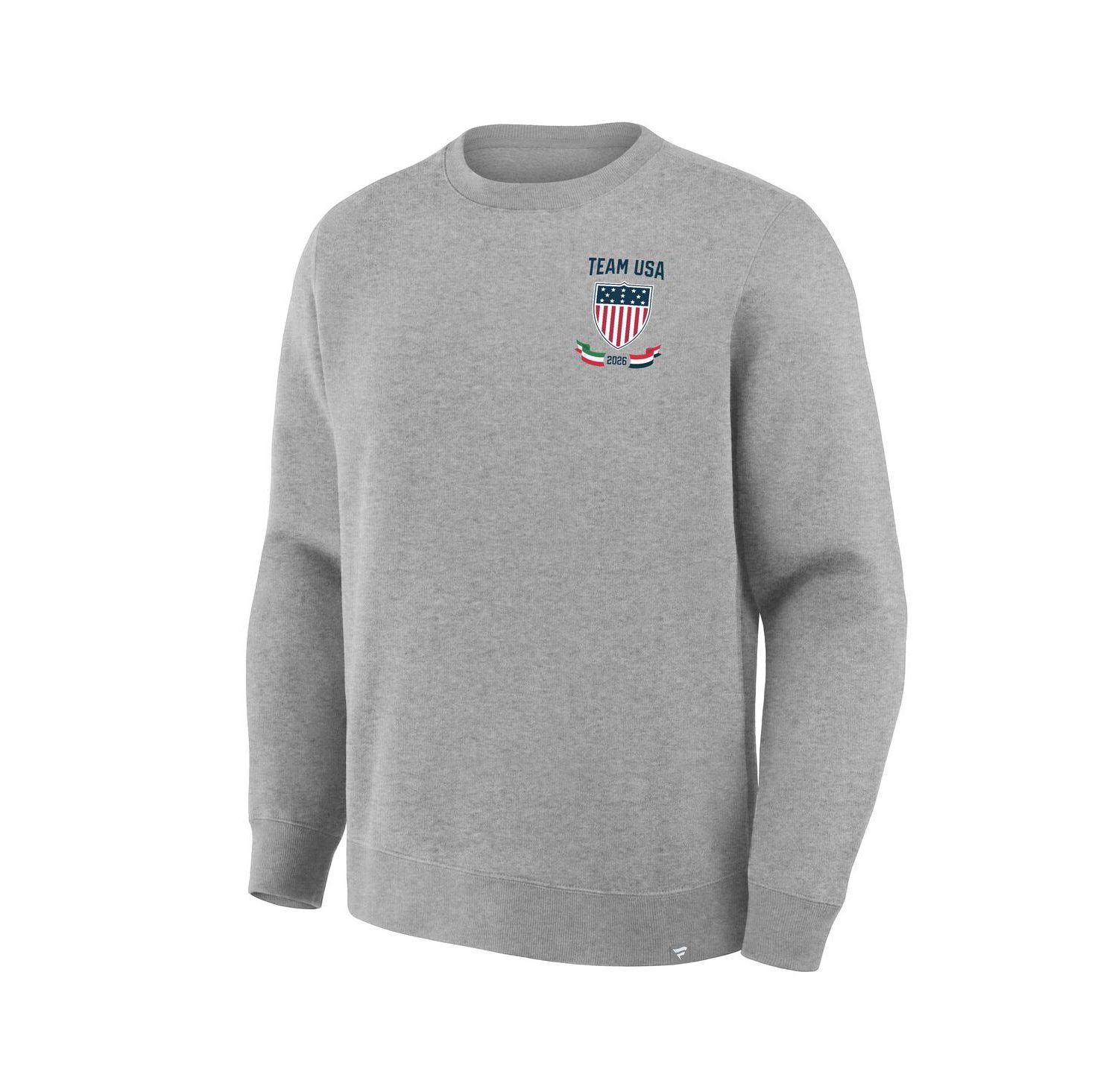 Men's Heather Gray Team USA Milano Cortina 2026 Winter Olympics Curling Sweatshirt