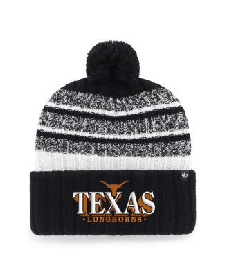 Men's Black Texas Longhorns Tavern Cuffed Knit Hat with Pom