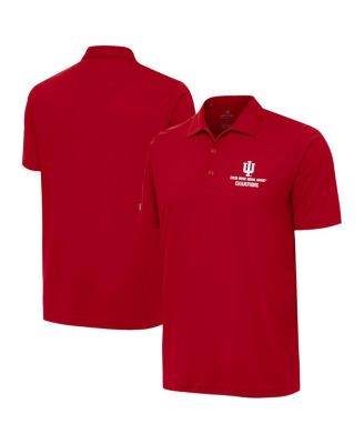 Men's Red Indiana Hoosiers College Football Playoff 2026 Rose Bowl Champions Tribute Polo Shirt