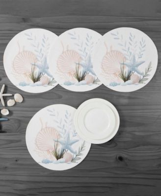 Starfish Woven Braided Round Placemats, Set of 4