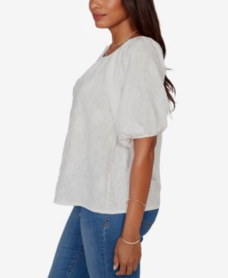 Petite Textured Convertible Knit Top