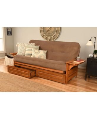 Phoenix Frame with Marmont Mocha Mattress and Storage Drawers