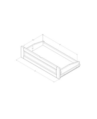 Phoenix Frame-Barbados Finish-Suede Mattress-Storage Drawers