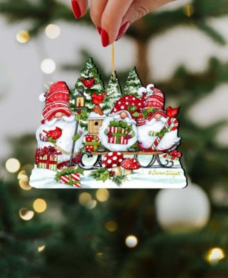 Christmas Gnomes Holiday Ornaments, Set of 2
