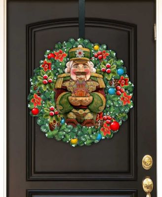 Nutcracker's Wreath Gift Holiday Door Decor