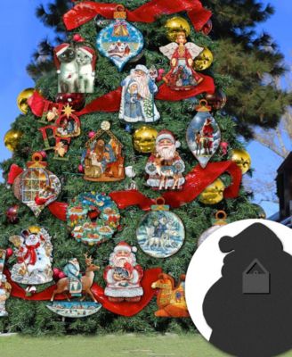 USA Military-Inspired Heart Holiday Outdoor Decor Large Ornament