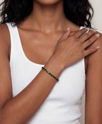 Crystal Chain 18k Gold Plated Tennis Bracelet