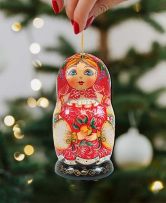 Nesting Matreshka Holiday Ornaments, Set of 3