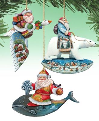 Travel Ride Holiday Ornaments, Set of 3