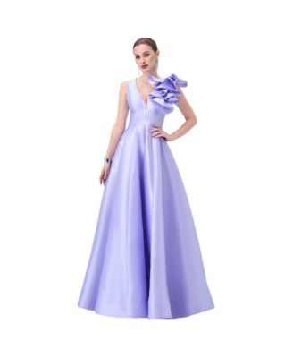 Women's Mirella V Neck Ruffle Gown