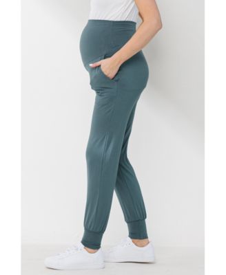 Maternity Over-the-Belly Pull-On Joggers With Side Pockets