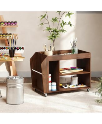 4-wheel rolling storage rack for living room, study room, bedroom