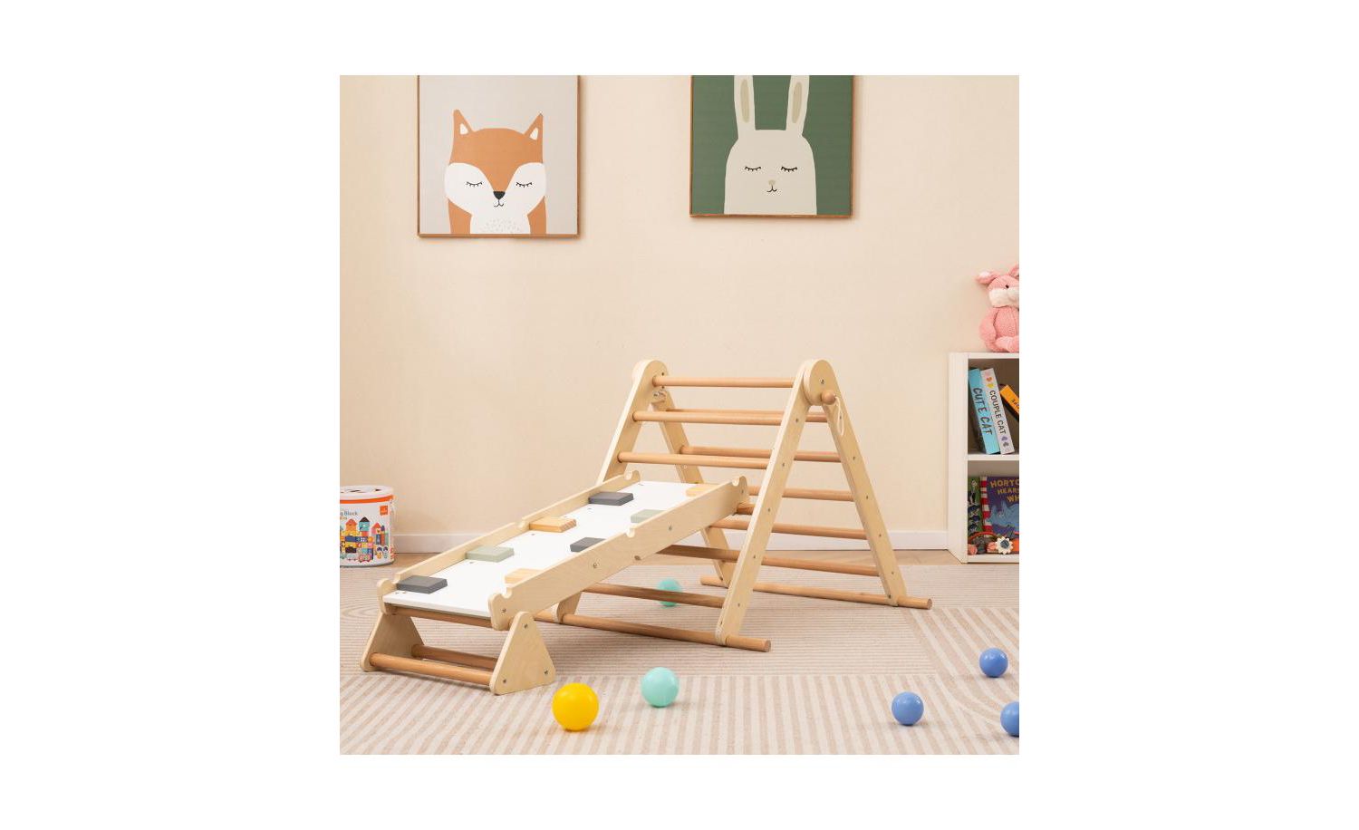 3-in-1 Foldable Climbing Triangle Set