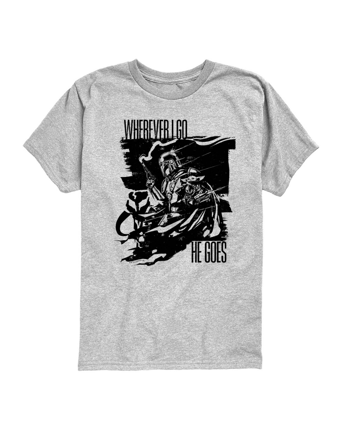 Star Wars Boys' 8-20 Short-Sleeve Graphic T-Shirt - Athletic Heather