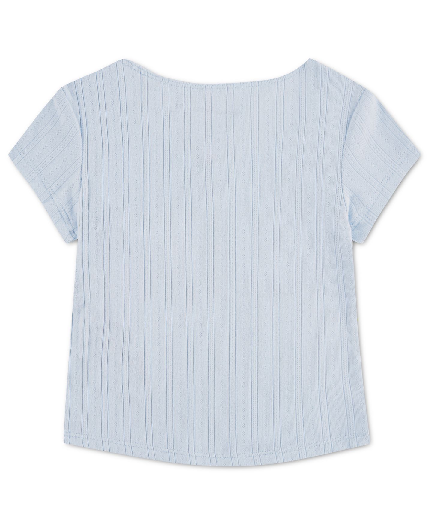 Футболка abercrombie kids Scoop Neck T-Shirt для девочек-малышей, цвет: Синий — фото 2