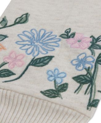 Toddler Girls' 2T-5T Essentials Embroidered Pullover Hoodie