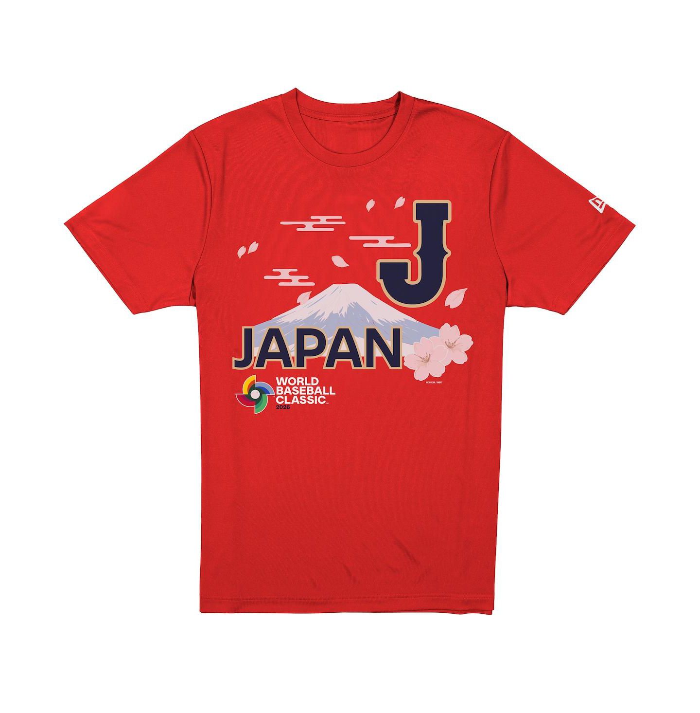 Мужская футболка New Era Red Japan Baseball 2026 World Baseball Classic Country — фото 3
