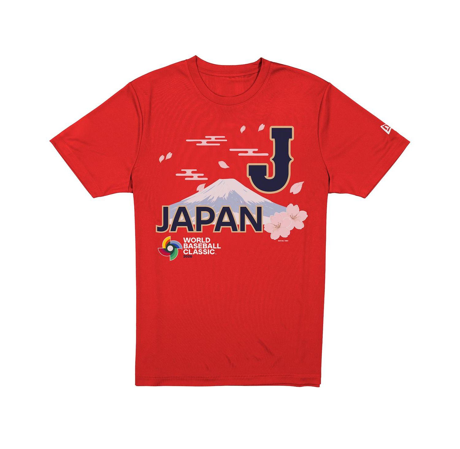 Men's Red Japan Baseball 2026 World Baseball Classic Country T-Shirt