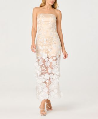 lace ruffle midi dress After Party Ruffle Lace Trim Dress Black main image 0