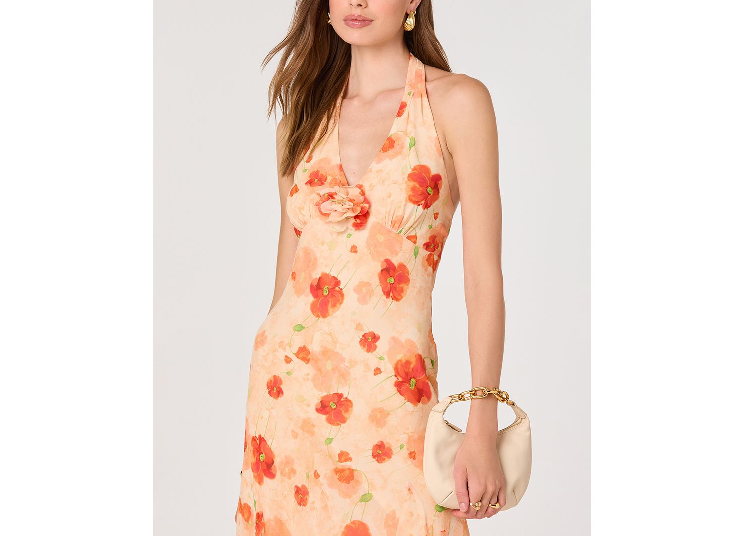 Women's Yasmeen Halter Neck Printed Dress