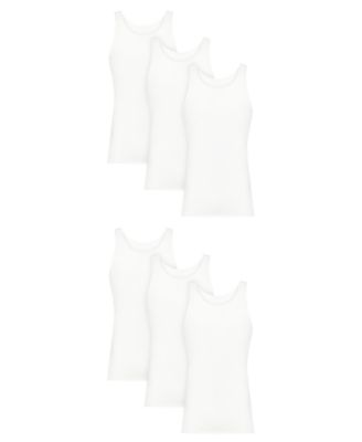 Men's Ultimate Comfort Fit Tank Undershirt, 6-Pack