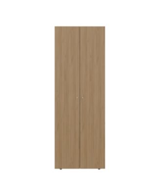 Home 2 Doors Closet System Armoire with Hanging Rod and Storage Shelf Modern Organizer for Bedroom Organization Storage