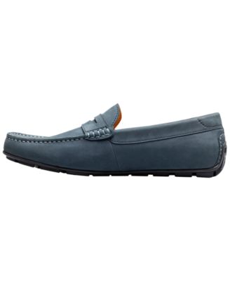 Motor Smooth Moc-Toe Penny Driver Slip-On Shoes