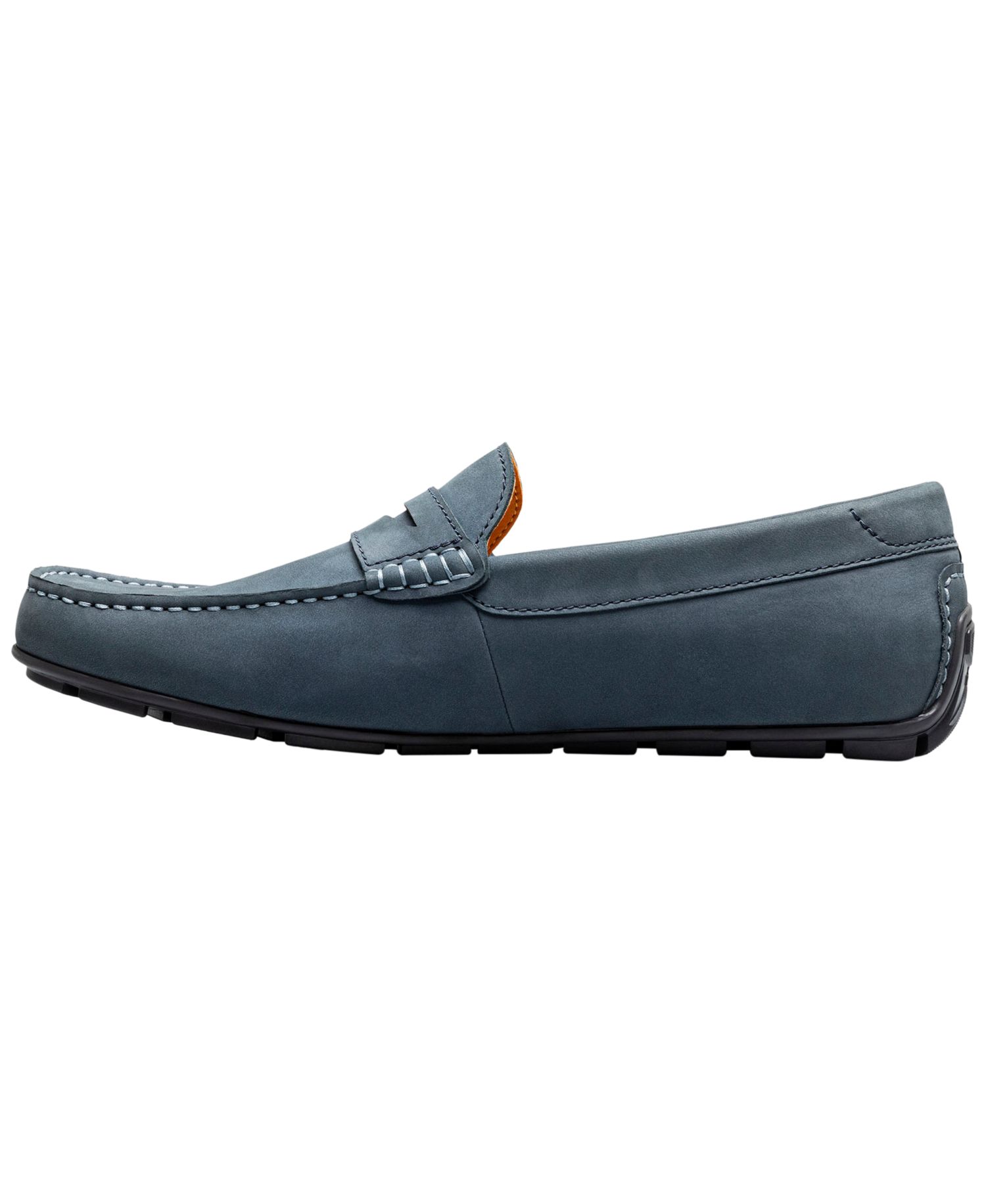 Motor Smooth Moc-Toe Penny Driver Loafers