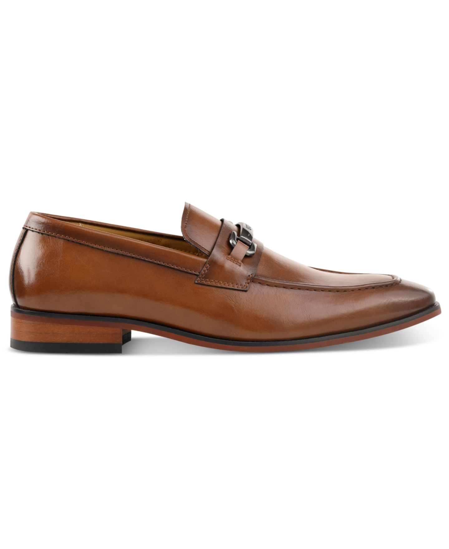 Мужские туфли GUESS Sioden Dress Loafers, цвет: Тёмный натуральный — фото 2