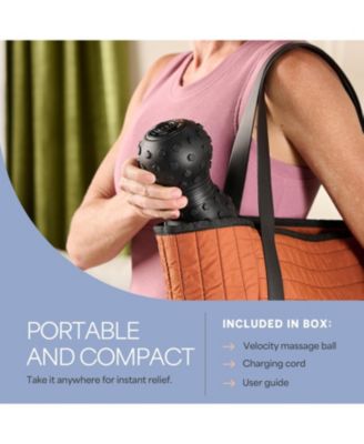 Vibrating Massage Ball - 4-Speed Peanut Massager for Deep Tissue Therapy, Mobility & Muscle Recovery