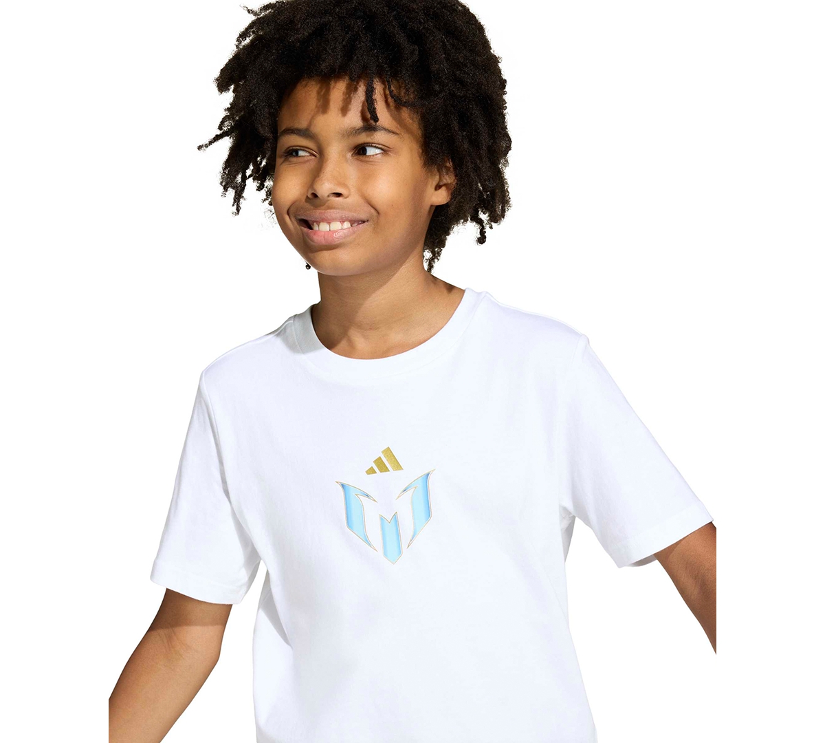 adidas Boys' 6-18 Messi Icon Graphic Soccer T-Shirt