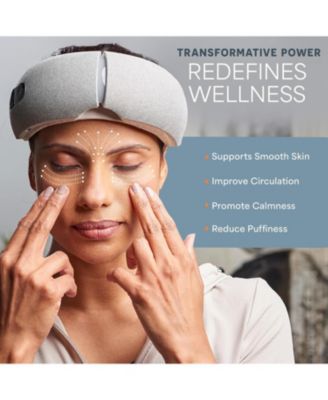 Oculax Heated Eye Mask and  Eye Massager – Compression and Vibration, 4 Modes, Rechargeable with Bluetooth