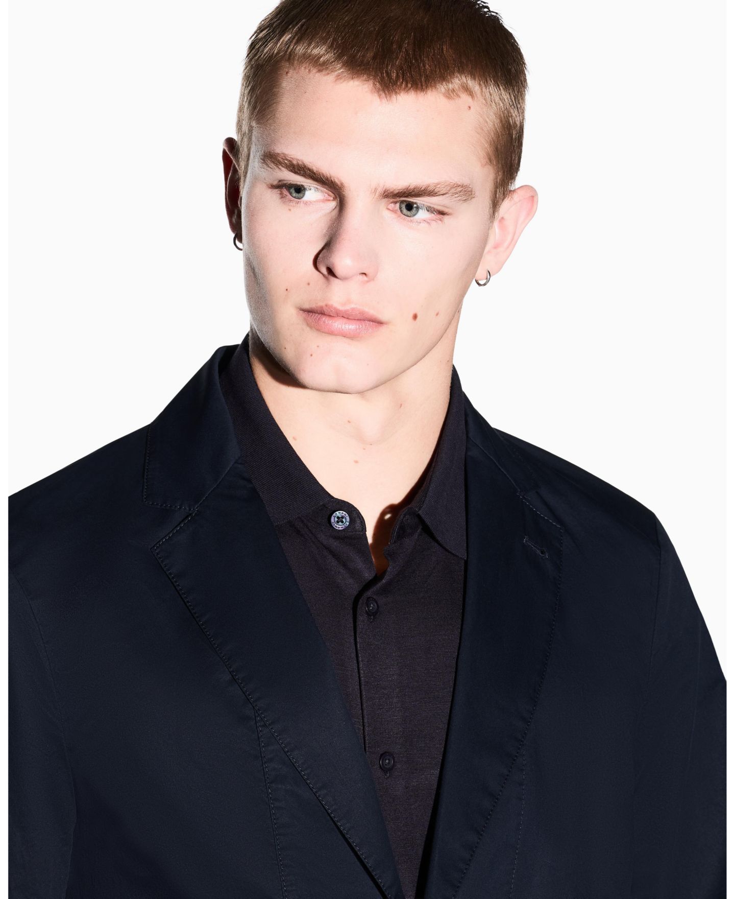 Мужская куртка A|X Armani Exchange White Edition Twill, цвет: Глубокий тёмно-синий — фото 3