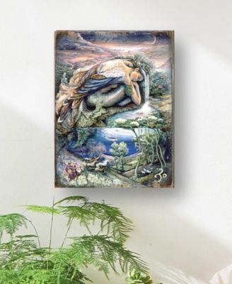 Mer Angel Wall Wooden Decor by Josephine Wall