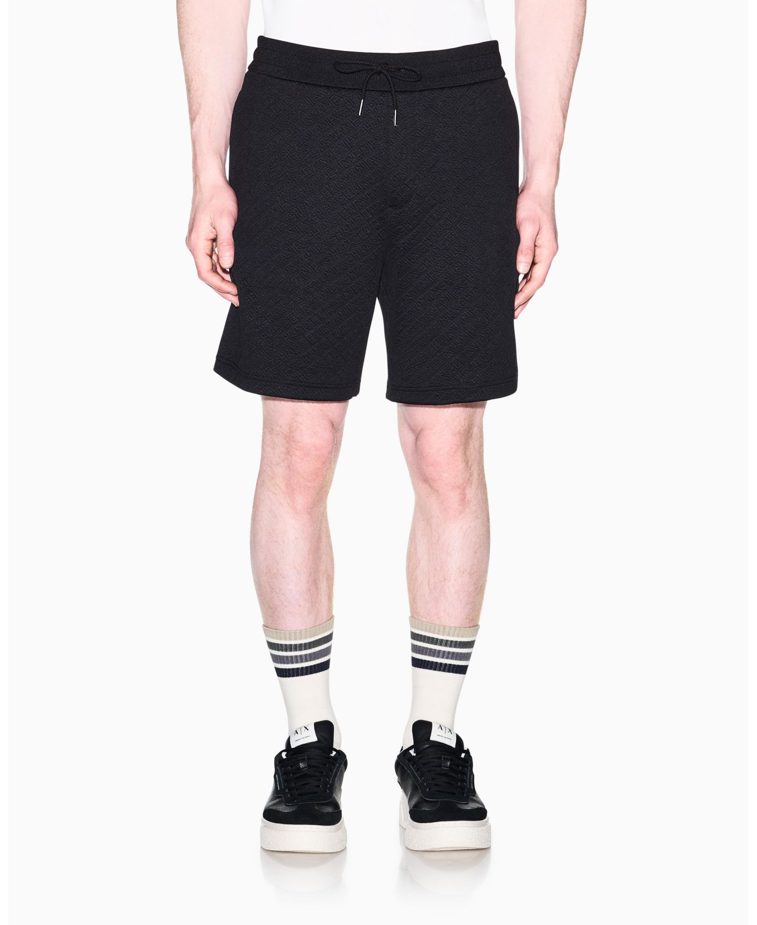 Men's Jacquard Allover Logo Fleece Short