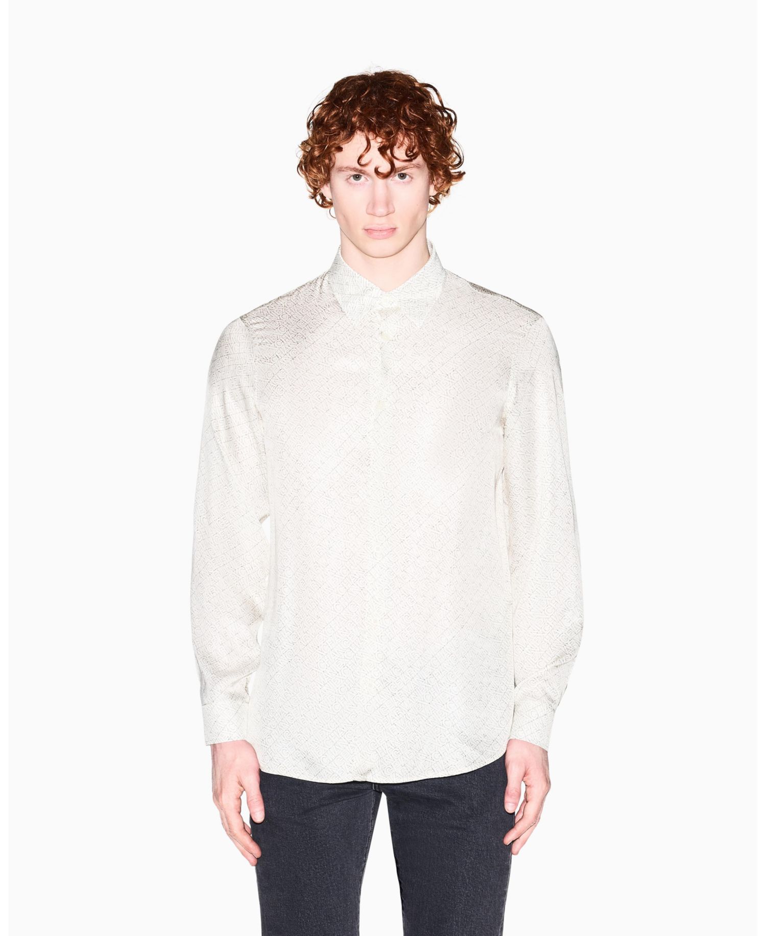 Men's Allover logo Viscose Printed Shirt