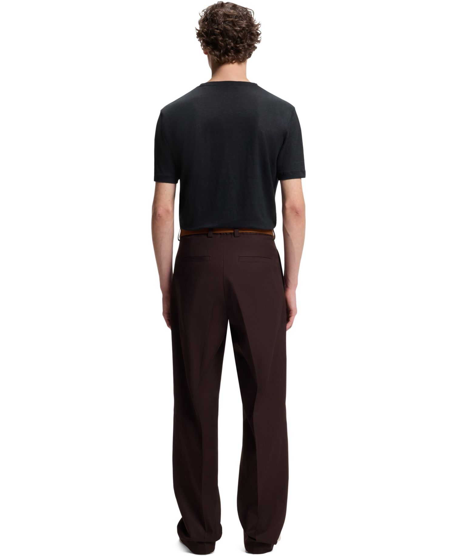 BECKHAM x BOSS Men's Linen T-Shirt