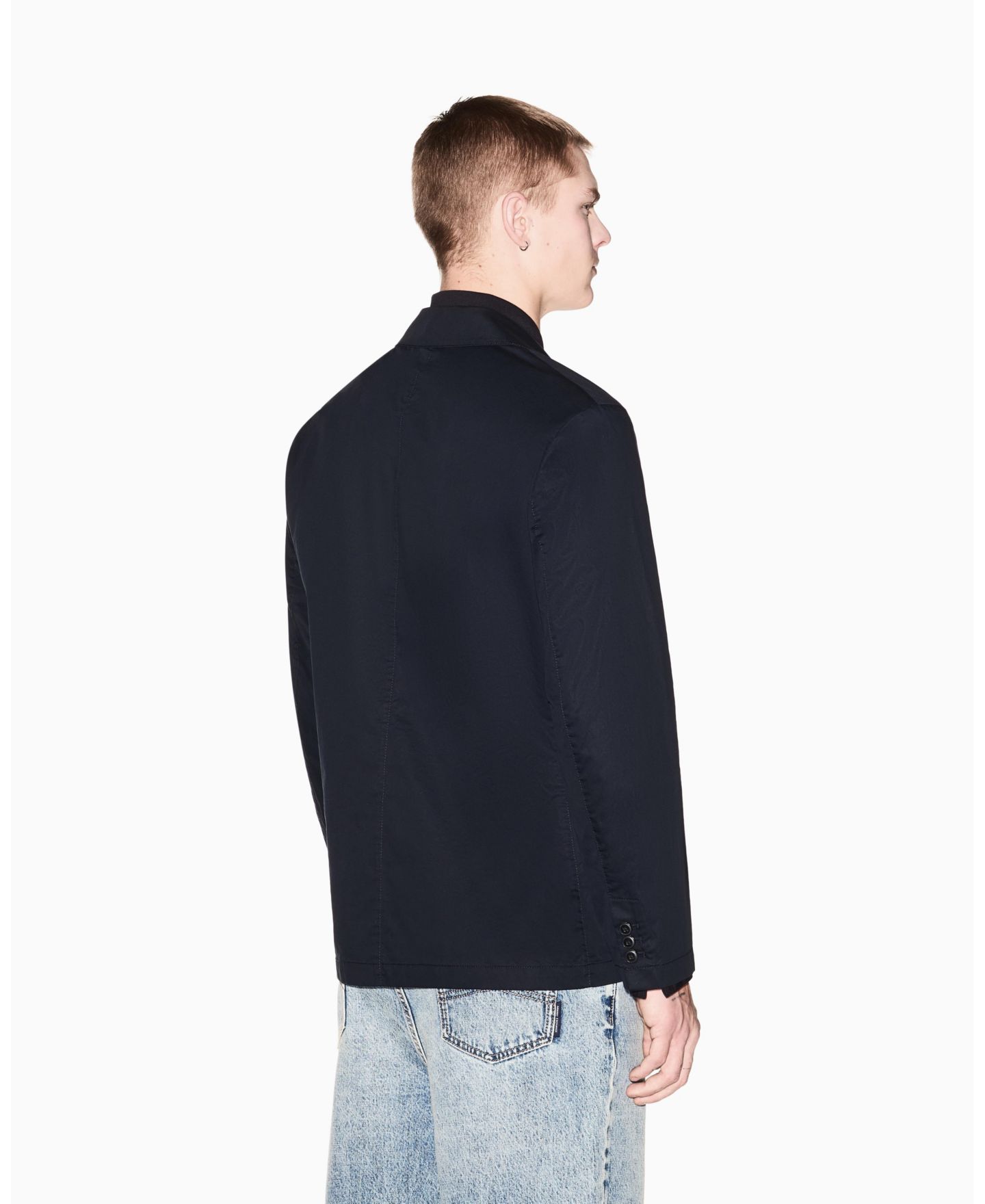 Мужская куртка A|X Armani Exchange White Edition Twill, цвет: Глубокий тёмно-синий — фото 4