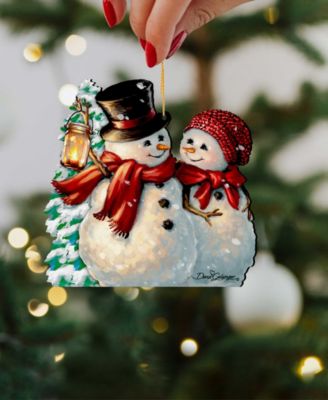 by Dona Gelsinger Snow Much in Love Ornament, Set of 2