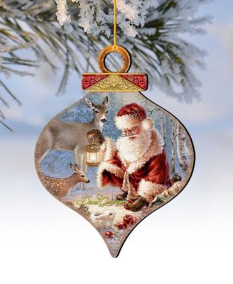 by Dona Gelsinger Abundance of Joy Ornament and Drop Ornament, Set of 2 Each