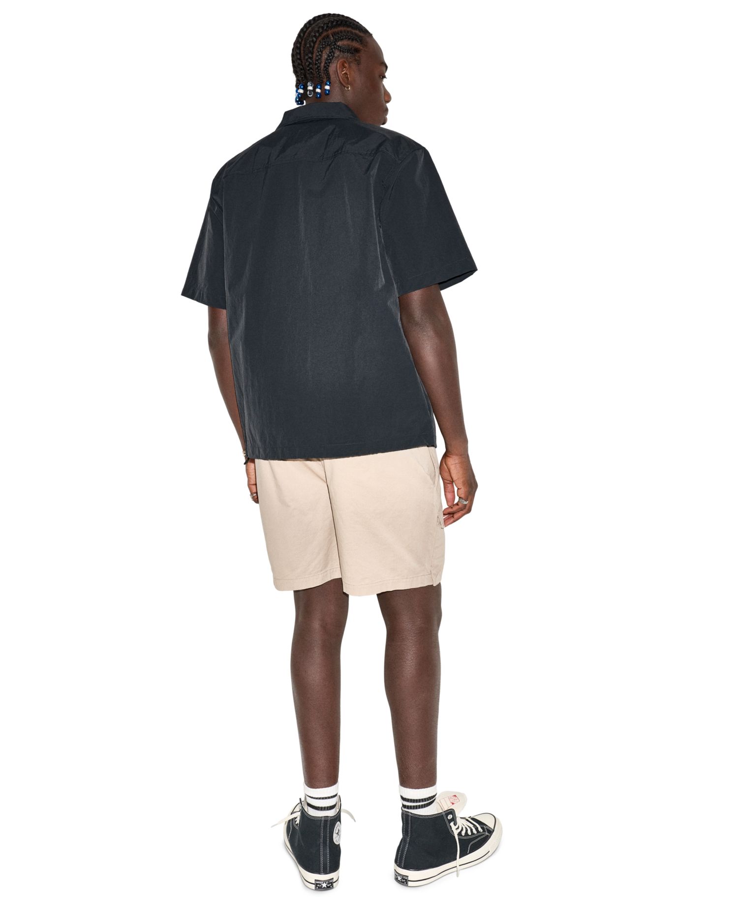 Men's Utility Zip Short-Sleeve Shirt