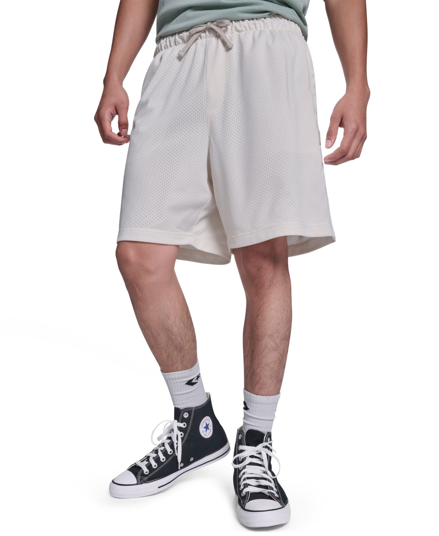Men's Regular-Fit Star Mesh Shorts