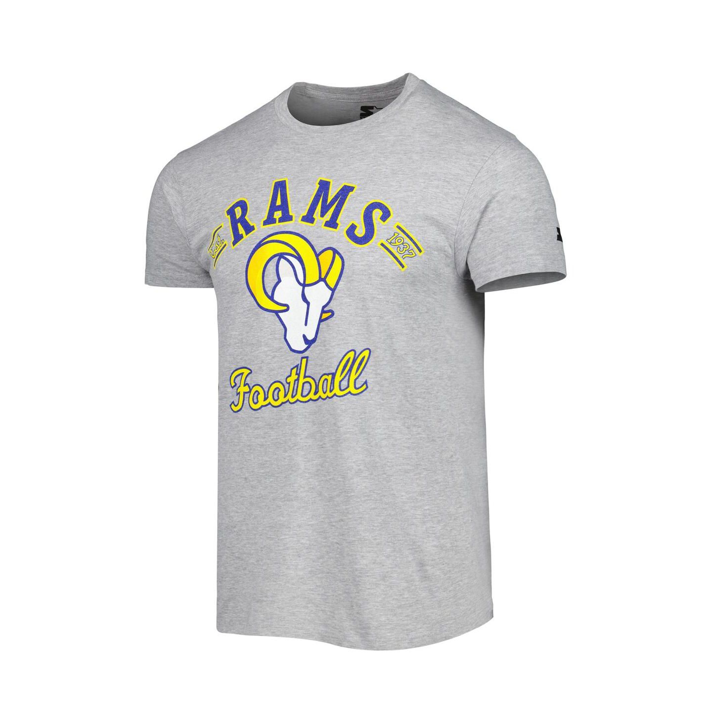 Мужская футболка Starter Heathered Gray Los Angeles Rams Prime Time — фото 2