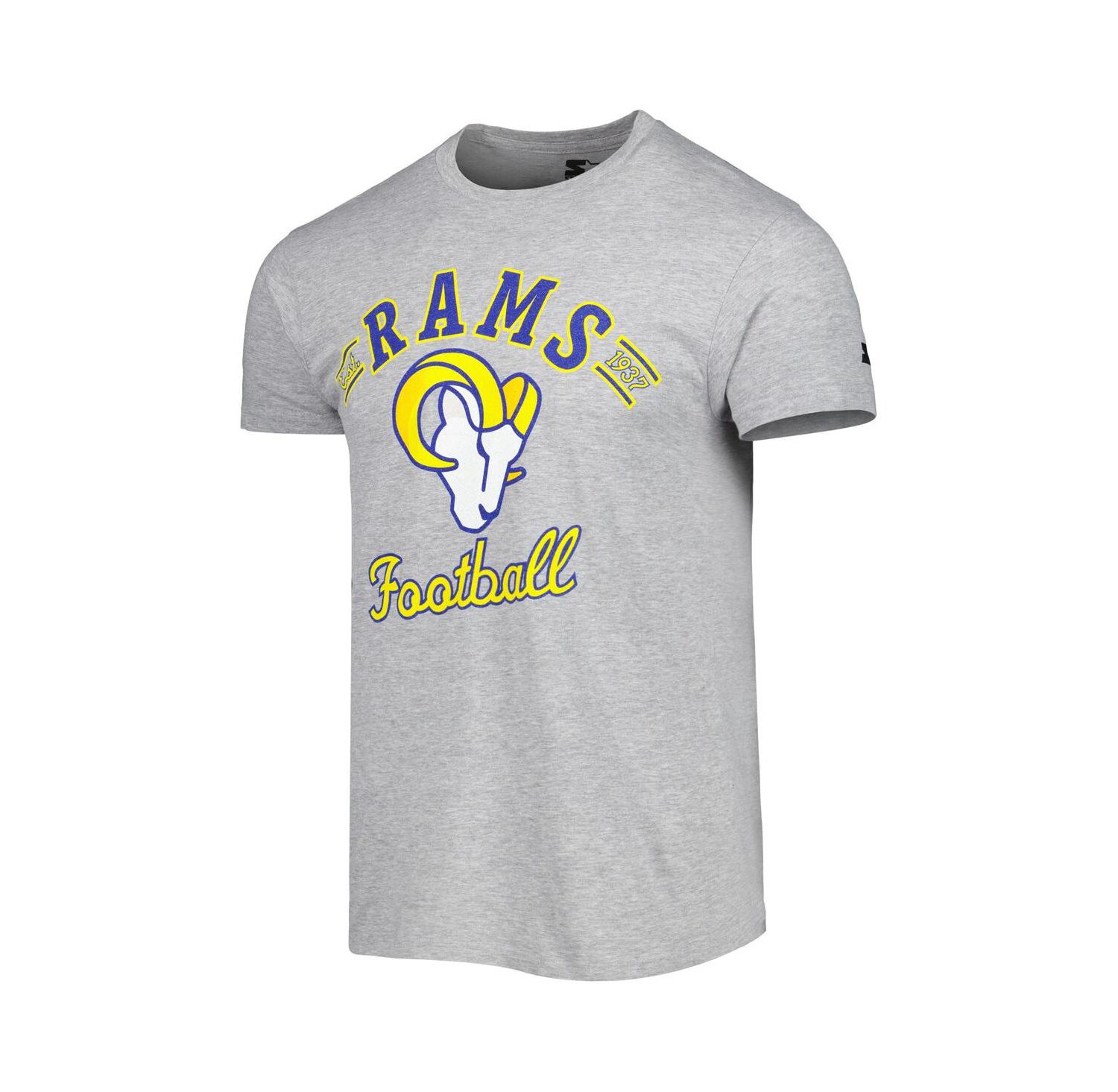 Men's Heathered Gray Los Angeles Rams Prime Time T-Shirt